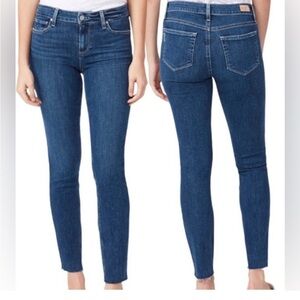 PAIGE Dark Blue Skinny Jeans